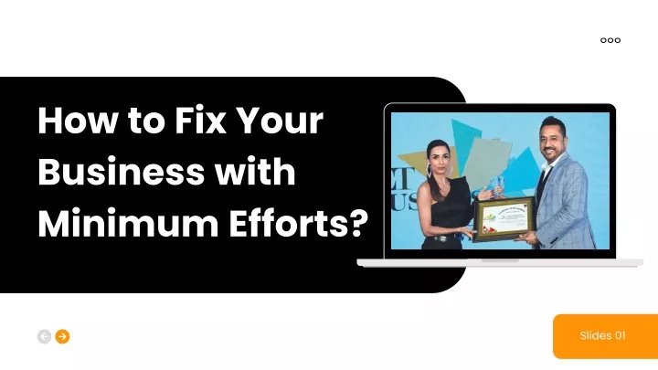 how to fix your business with minimum efforts