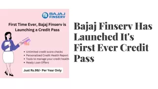 Bajaj Finserv Revolutionizes Credit Scores Check With New Credit Pass
