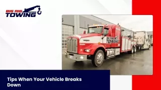 tips when your vehicle breaks down