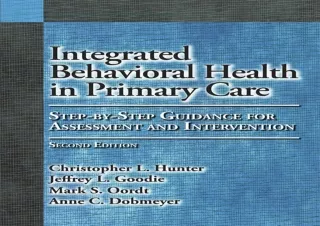 Download Integrated Behavioral Health in Primary Care: Step-By-Step Guidance for