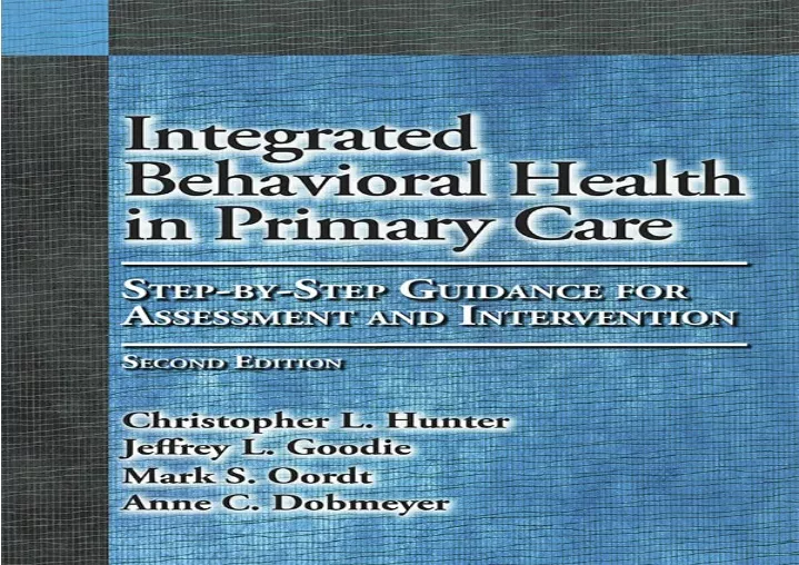 download integrated behavioral health in primary