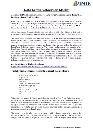 data centre colocation market