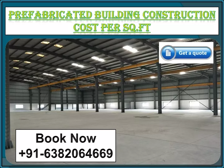 prefabricated building construction cost per sq ft