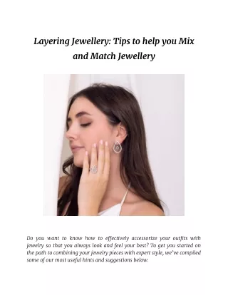 Layering Jewellery_ Tips to help you Mix and Match Jewellery