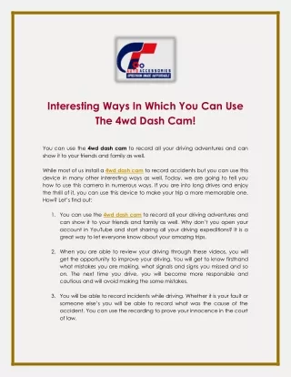 interesting ways in which