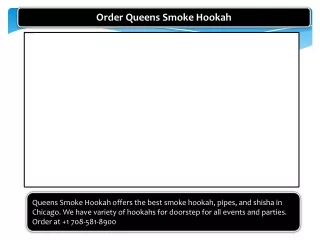 Hookah Rental for Small Party