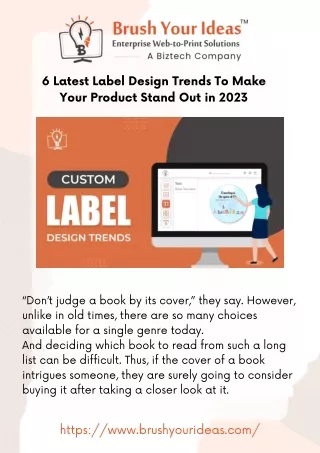6 Latest Label Design Trends To Make Your Product Stand Out in 2023