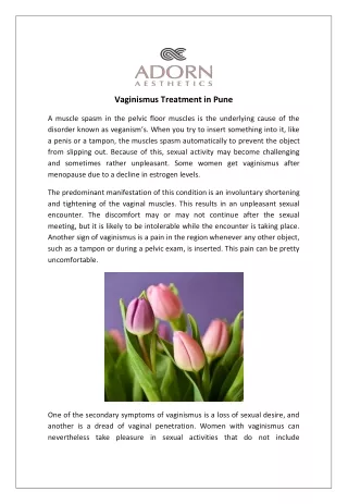 Vaginismus Treatment in Pune