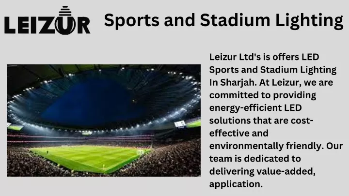 sports and stadium lighting