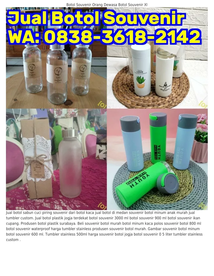 botol souvenir orang dewasa botol souvenir xl