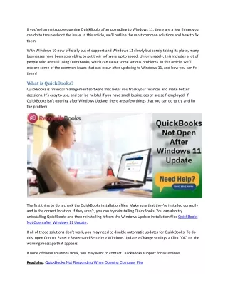 if you re having trouble opening quickbooks after