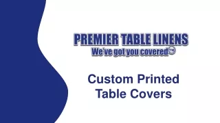 Custom Printed Table Covers