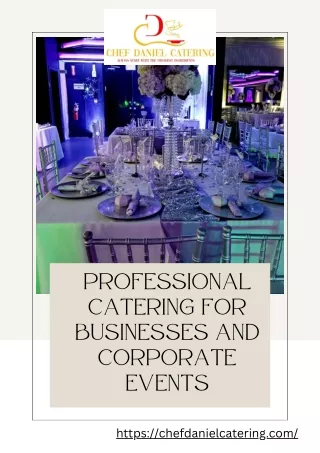 Professional Catering For Businesses and Corporate Events