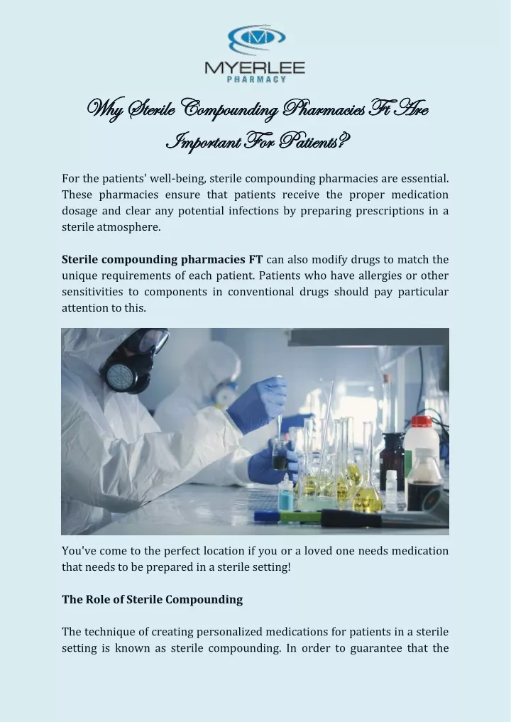 why sterile compounding pharmacies f why sterile