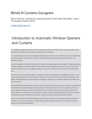 blinds n curtains gurugram