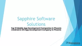 sapphire software solutions
