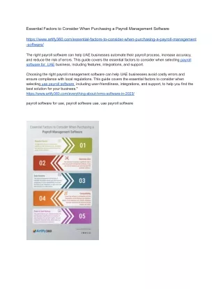 essential factors to consider when purchasing