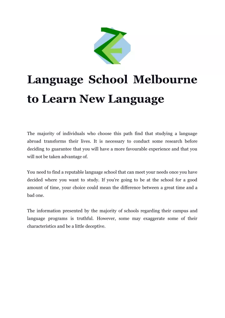 language school melbourne
