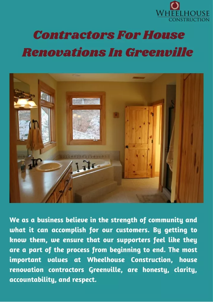 contractors for house renovations in greenville