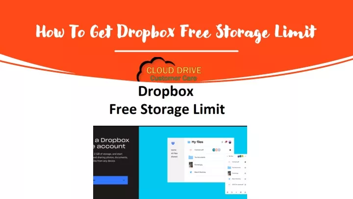 how to get dropbox free storage limit