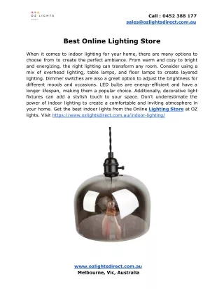 Best Online Lighting Store