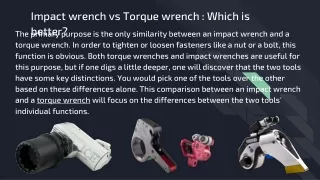 Impact wrench vs Torque wrench _ Which is better_
