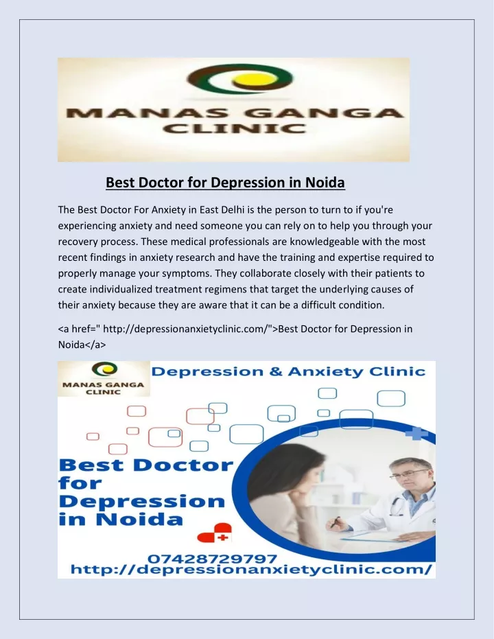 best doctor for depression in noida