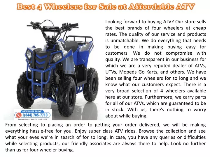 best 4 wheelers for sale at affordable atv
