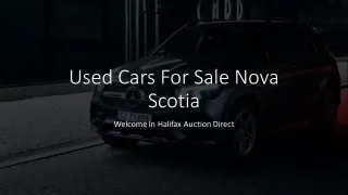 Used Cars For Sale Nova Scotia