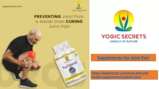 Supplements For Joint Pain
