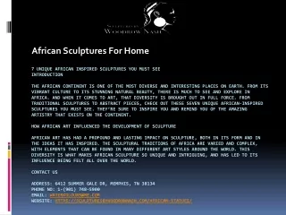 african sculptures for home