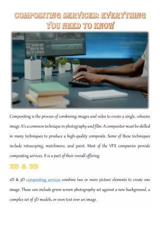 compositing is the process of combining images