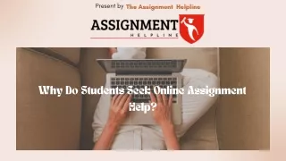 Why Do Students Seek Online Assignment Help