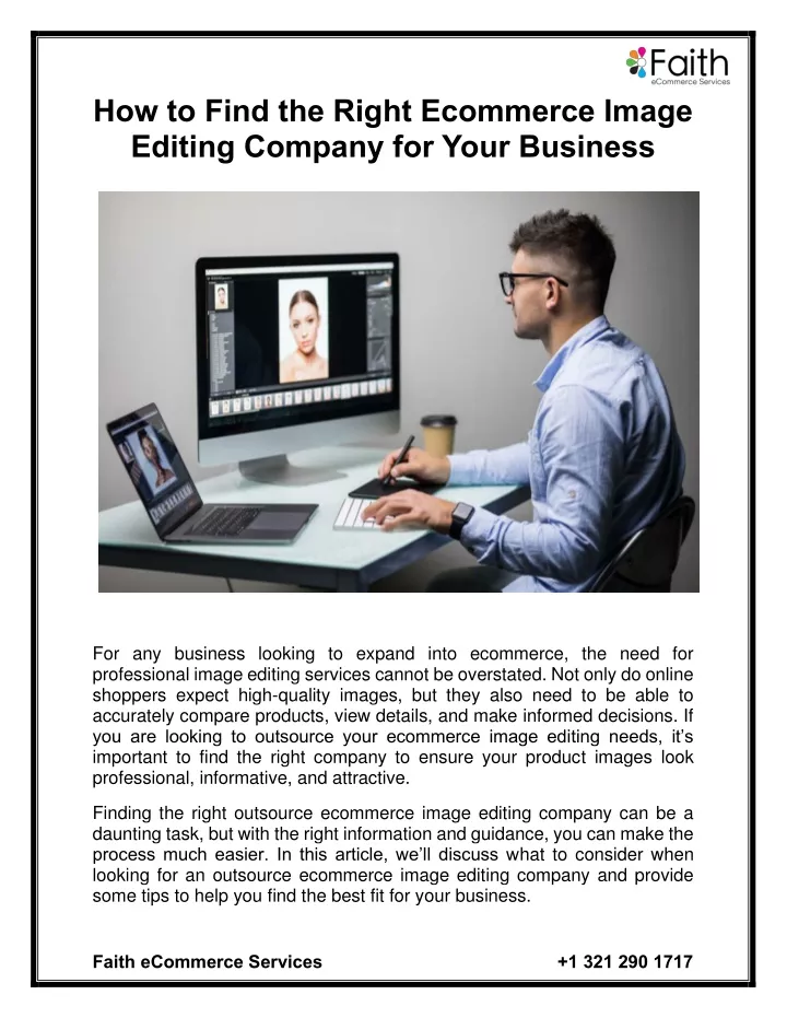 how to find the right ecommerce image editing