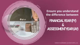 Difference between Financial Year (FY) vs Assessment year (AY)