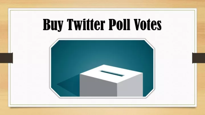 buy twitter poll votes