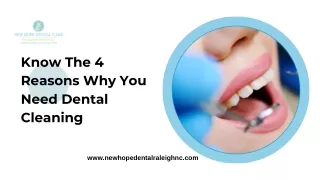 Know The 4 Reasons Why You Need Dental Cleaning