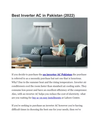 best inverter ac in pakistan 2022