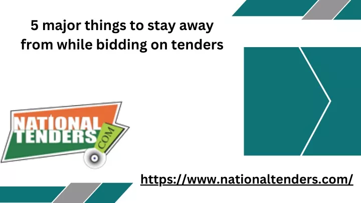 5 major things to stay away from while bidding