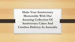 Send Online Anniversary Cakes And Combos Delivery in Australia