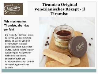 Tiramisu Original Venezianisches Rezept - il Tiramisu