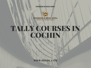 Tally courses in Cochin