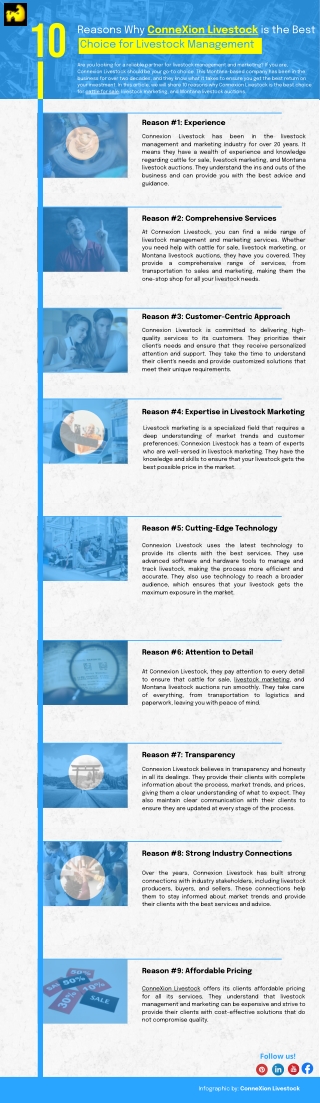 10 Reasons Why Connexion Livestock is the Best Choice for Livestock Management