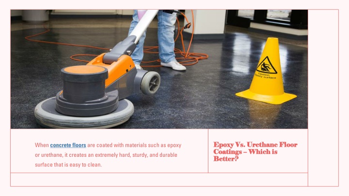 epoxy vs urethane floor coatings which is better