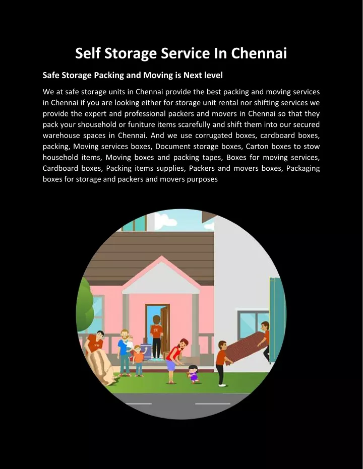 self storage service in chennai