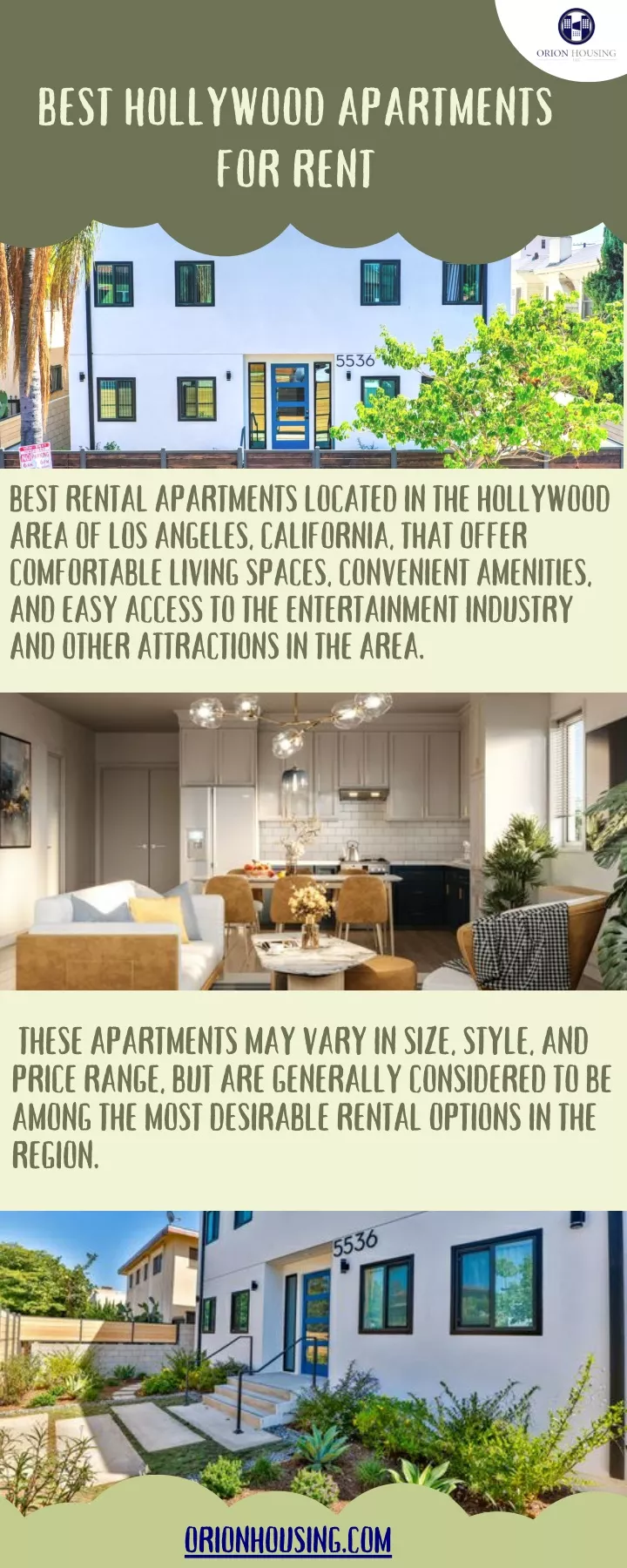 best hollywood apartments for rent