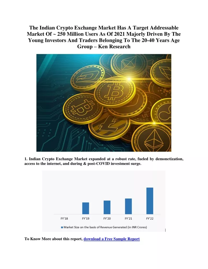 the indian crypto exchange market has a target