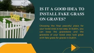 Install Fake Grass for Graves in Dublin