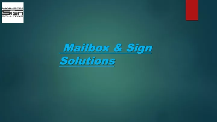 mailbox sign solutions