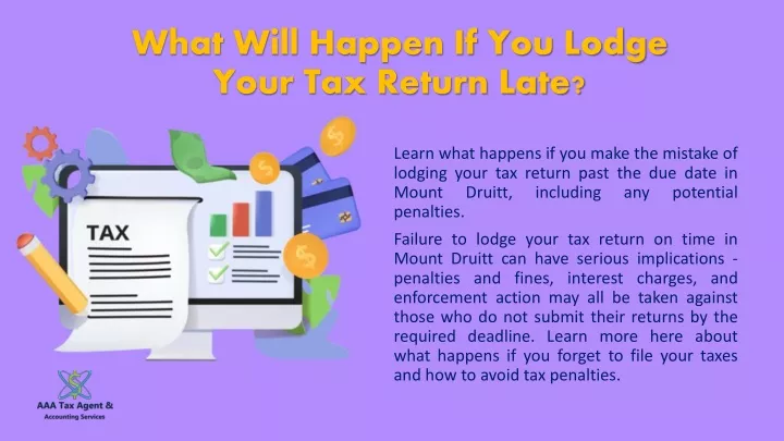 what will happen if you lodge your tax return late